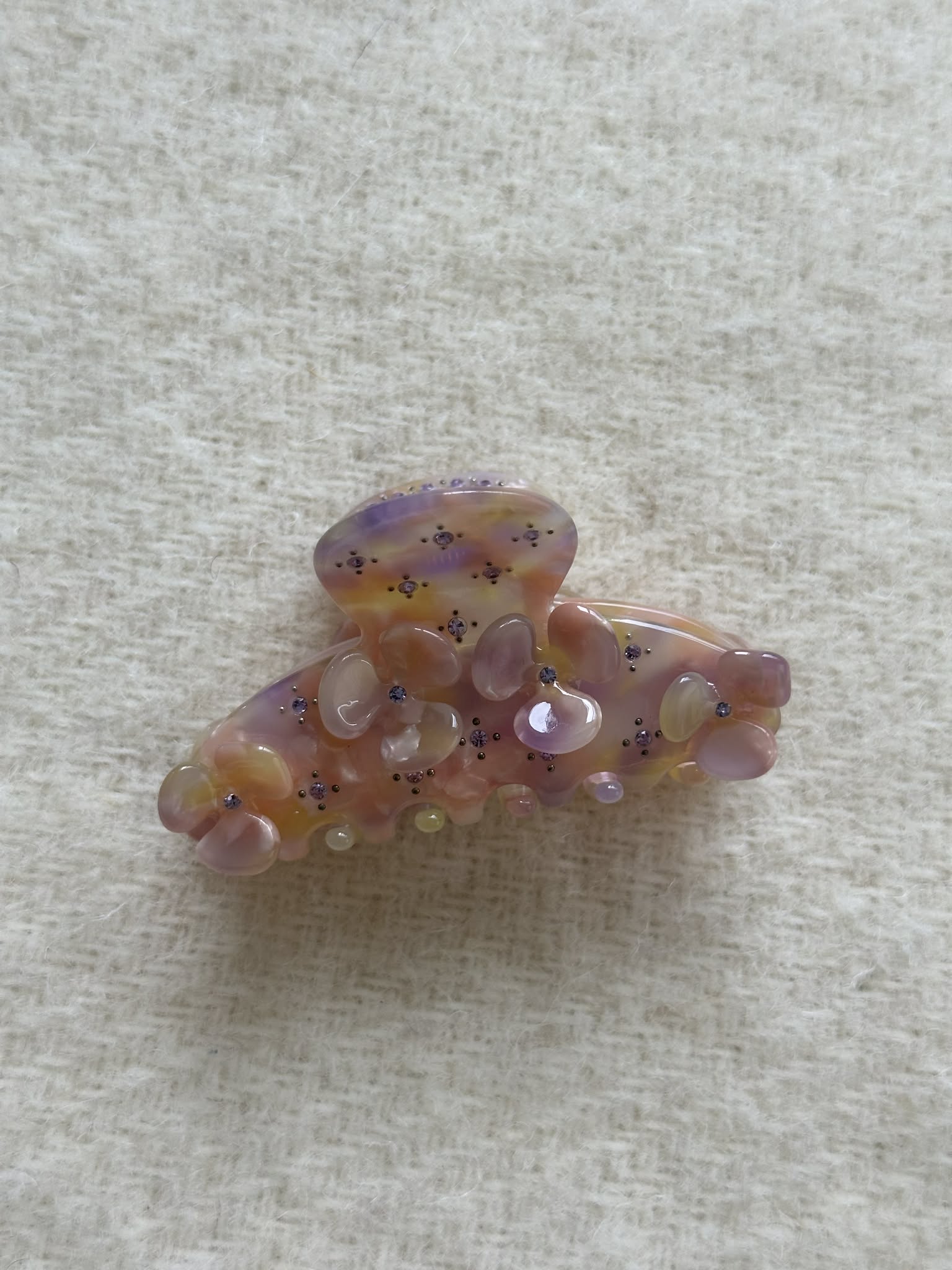 Hårklype med mini blomster